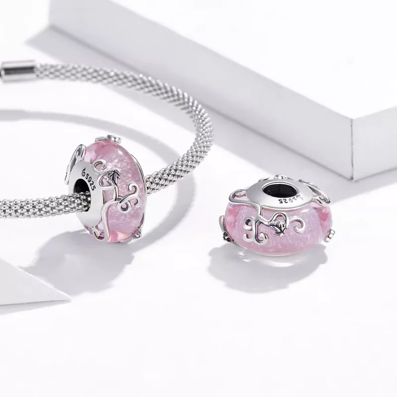 (afbeelding voor) Pandora Style Glanzend glas Bedel - BSC409 - Bekijken 4