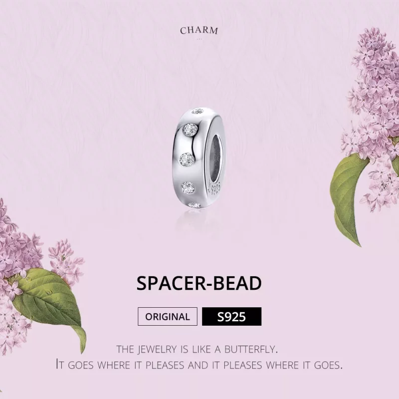 (afbeelding voor) Pandora Style Glinsterend Spacer Bedel - SCC1171 - Bekijken 2