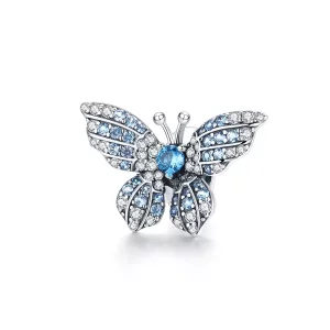 Pandora Style Glittervlinder Bedel - BSC061 (afbeelding voor) Pandora Style Glittervlinder Bedel - BSC061