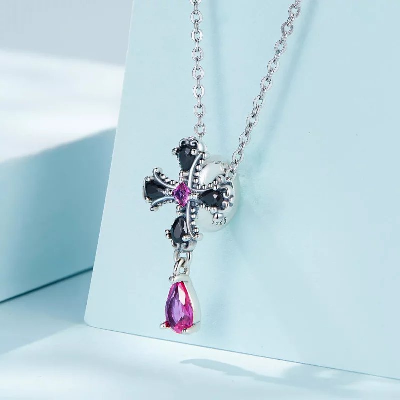(afbeelding voor) Pandora Style Gotisch Kruis Spacer Bedel - SCC2381 - Bekijken 2