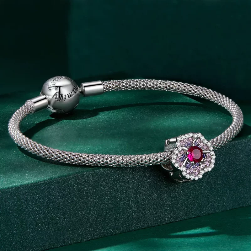 (afbeelding voor) Pandora Style Gradiënt Bloemen Bedel - BSC625 - Bekijken 5