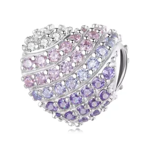 Pandora Style Gradiënt Hart Bedel - BSC624 (afbeelding voor) Pandora Style Gradiënt Hart Bedel - BSC624