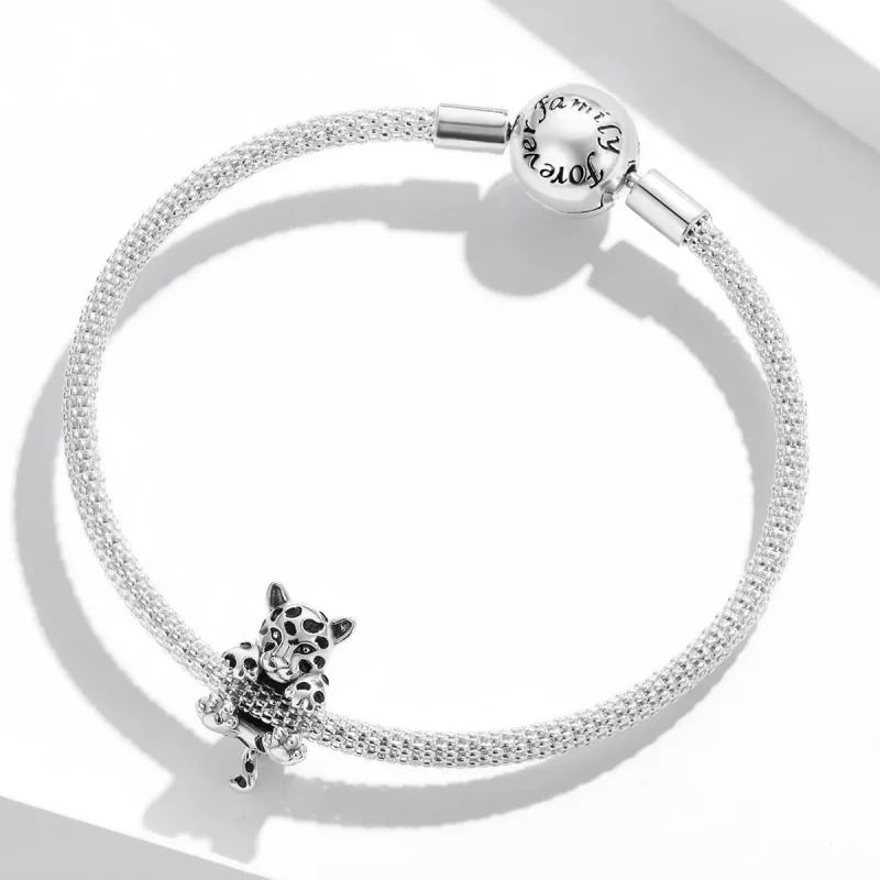 (afbeelding voor) Pandora Style Grappige kleine cheeta Bedel - BSC556 - Bekijken 3