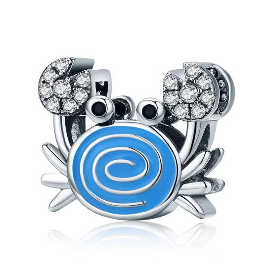(afbeelding voor) Pandora Style Grappige Krab Bedel - SCC682