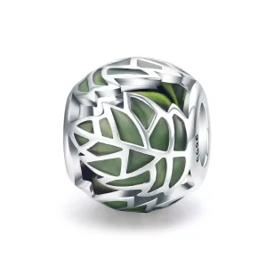 Pandora Style Groene bladeren zijn verliefd Bedel - SCC524 (afbeelding voor) Pandora Style Groene bladeren zijn verliefd Bedel - SCC524