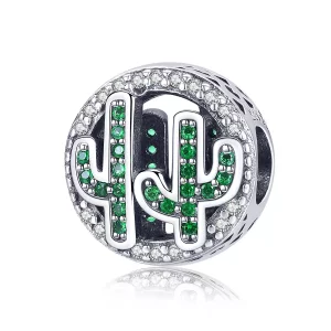Pandora Style Groene levendige cactus Bedel - SCC918 (afbeelding voor) Pandora Style Groene levendige cactus Bedel - SCC918
