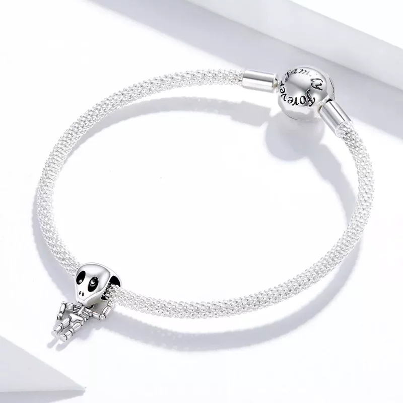 (afbeelding voor) Pandora Style Halloween Schedel Man Bedel - SCC1617 - Bekijken 3