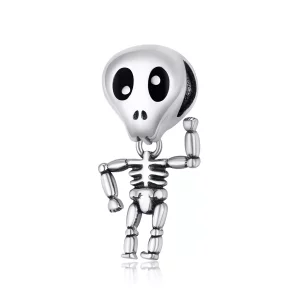 (afbeelding voor) Pandora Style Halloween Schedel Man Bedel - SCC1617