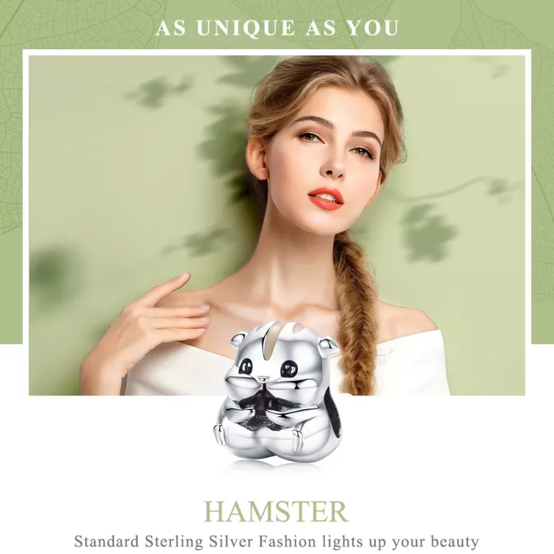 (afbeelding voor) Pandora Style Hamster Bedel - SCC1133 - Bekijken 2