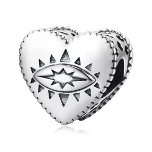 (afbeelding voor) Pandora Style Hart Demon Eye Bedel - SCC1987