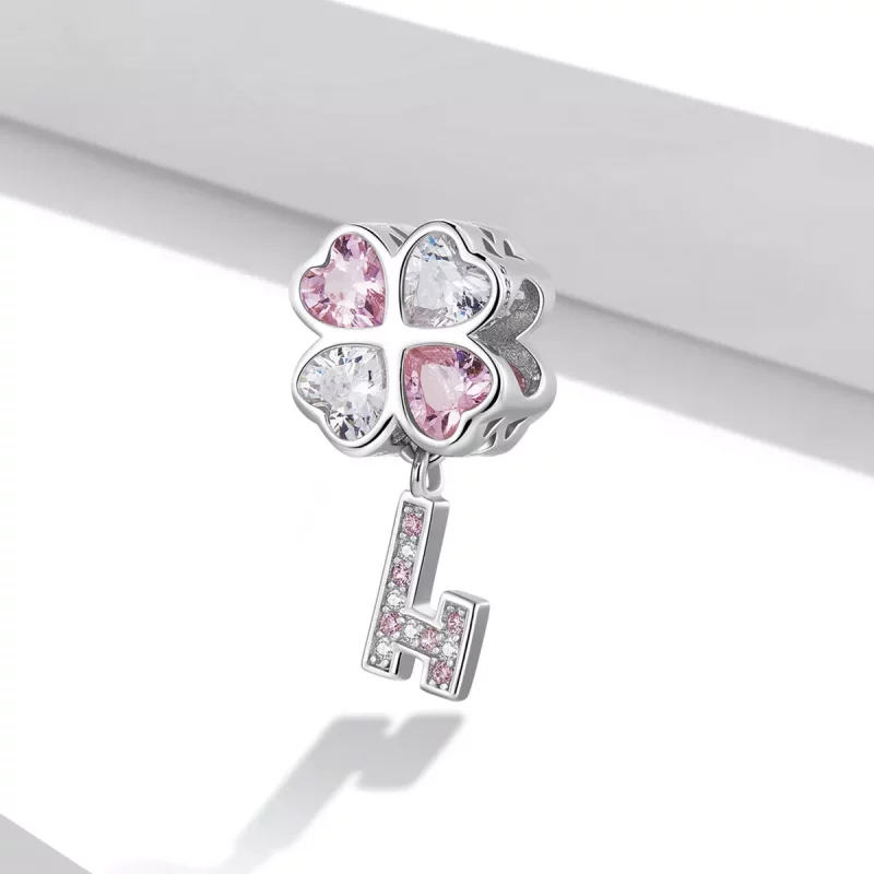 (afbeelding voor) Pandora Style Hart Klaver Key Bedel - SCC2123 - Bekijken 2