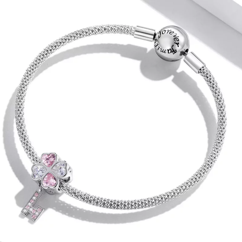 (afbeelding voor) Pandora Style Hart Klaver Key Bedel - SCC2123 - Bekijken 3