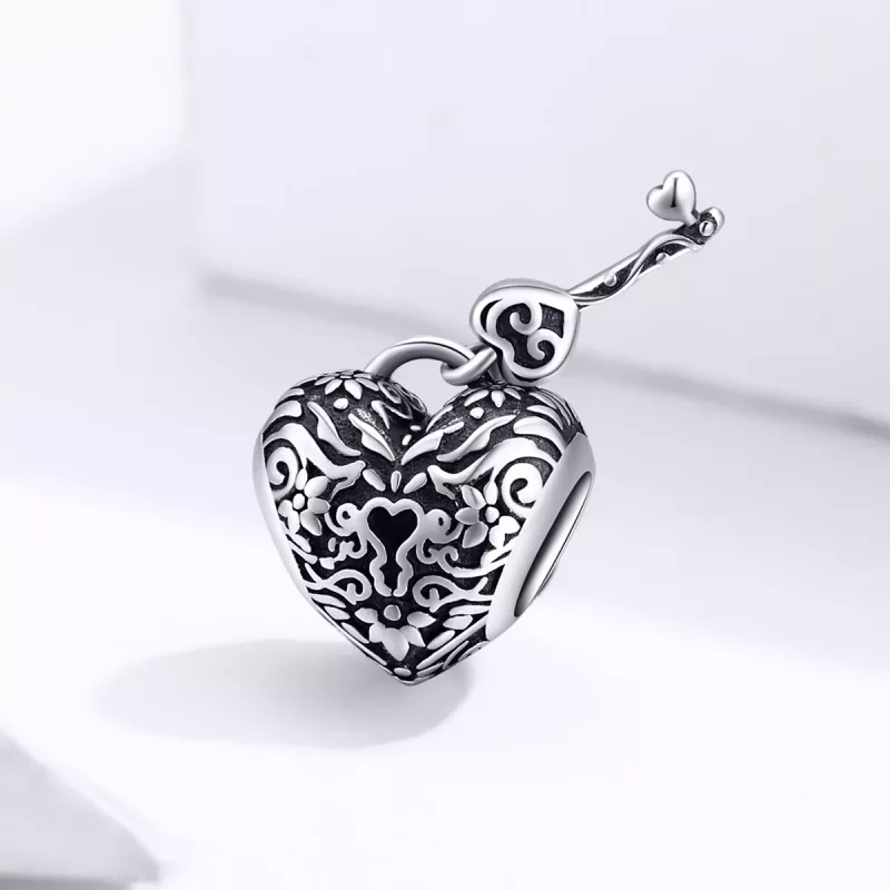 (afbeelding voor) Pandora Style Hartslot Bedel - SCC1447 - Bekijken 2