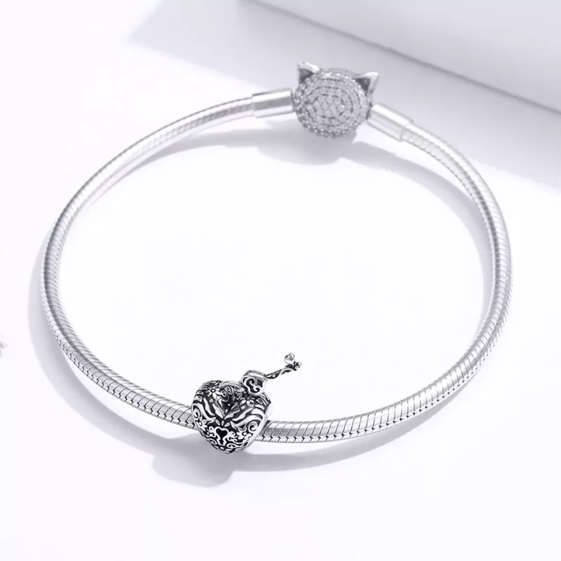 (afbeelding voor) Pandora Style Hartslot Bedel - SCC1447 - Bekijken 3
