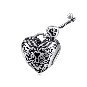 Pandora Style Hartslot Bedel - SCC1447 (afbeelding voor) Pandora Style Hartslot Bedel - SCC1447