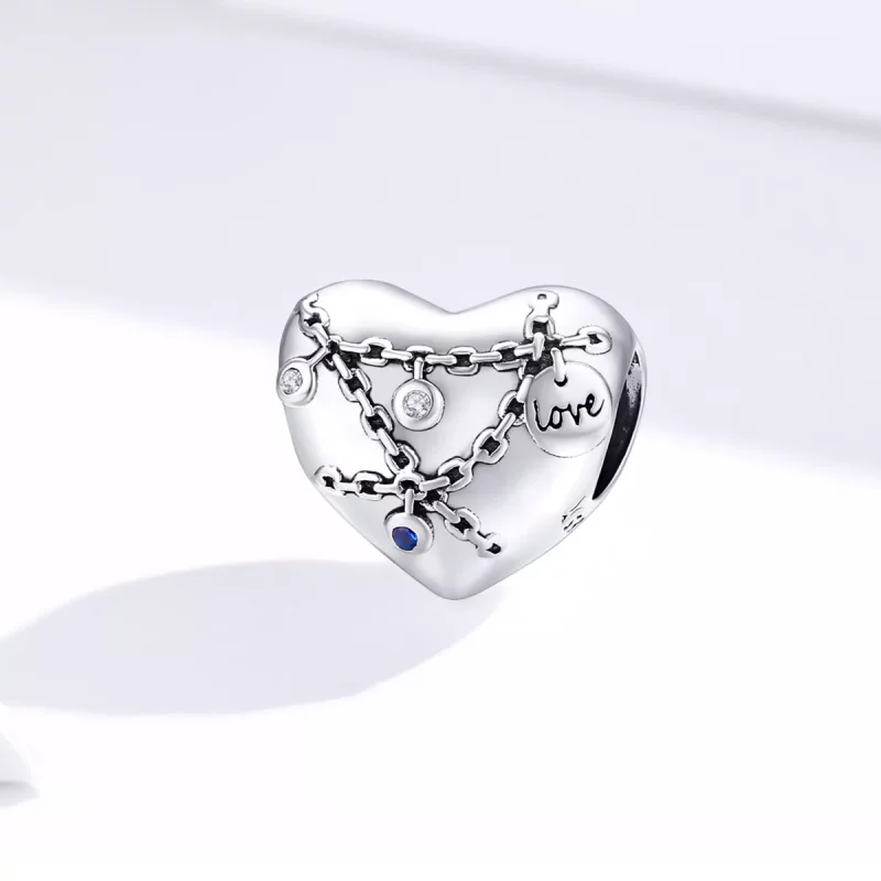 (afbeelding voor) Pandora Style Hartslot Bedel - SCC1538 - Bekijken 4