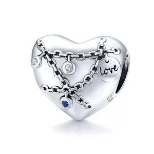 Pandora Style Hartslot Bedel - SCC1538 (afbeelding voor) Pandora Style Hartslot Bedel - SCC1538
