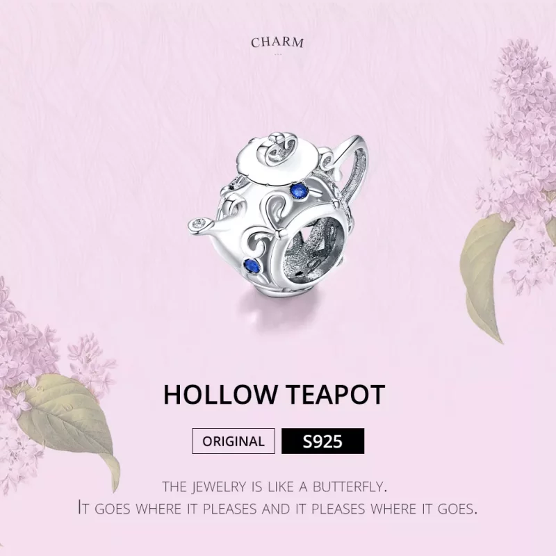 (afbeelding voor) Pandora Style Holle theepot Bedel - BSC274 - Bekijken 6