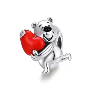 (afbeelding voor) Pandora Style IJsbeer met hart Bedel - SCC1610