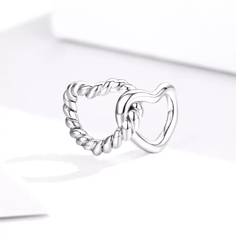 (afbeelding voor) Pandora Style Ineengestrengelde Harten Bedel - SCC1563 - Bekijken 2