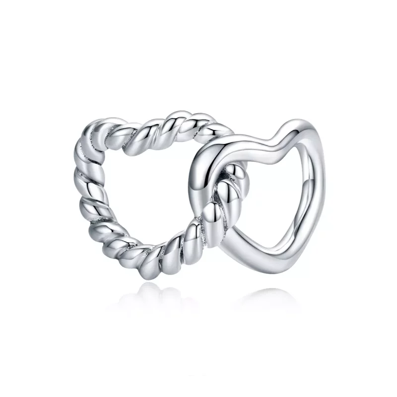 (afbeelding voor) Pandora Style Ineengestrengelde Harten Bedel - SCC1563