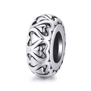 Pandora Style Kant Liefde Spacer Bedel - SCC1949 (afbeelding voor) Pandora Style Kant Liefde Spacer Bedel - SCC1949