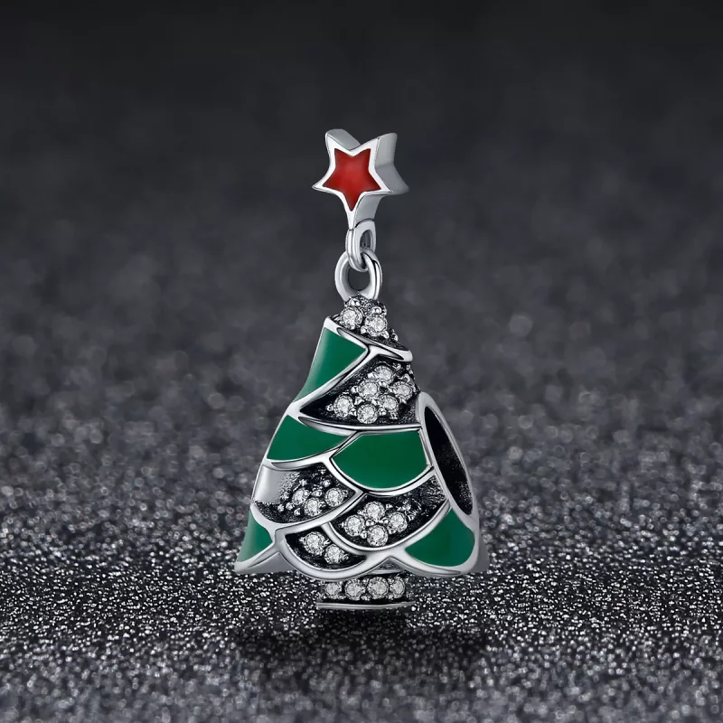 (afbeelding voor) Pandora Style Kerstboom Bedel - SCC307 - Bekijken 2