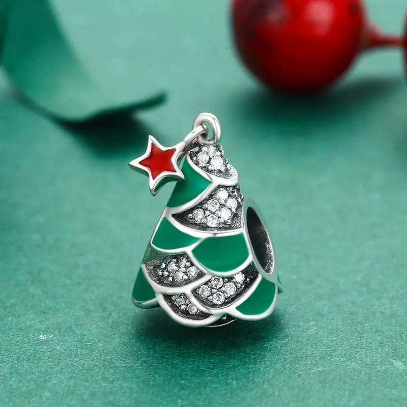 (afbeelding voor) Pandora Style Kerstboom Bedel - SCC307 - Bekijken 3