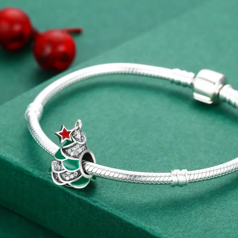 (afbeelding voor) Pandora Style Kerstboom Bedel - SCC307 - Bekijken 5