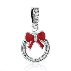 (afbeelding voor) Pandora Style Kerstkrans Hangende Bedel - SCC077