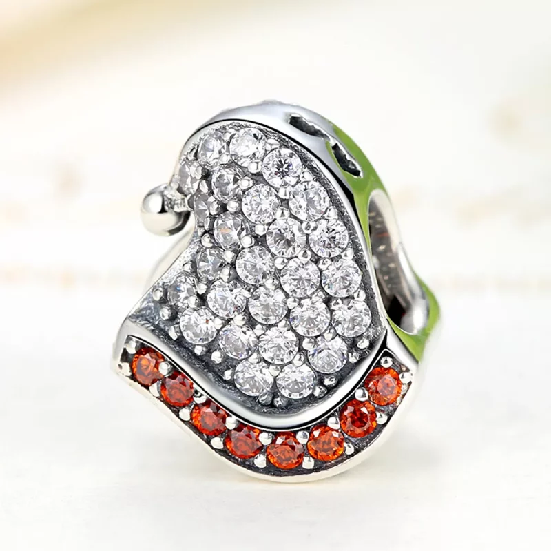 (afbeelding voor) Pandora Style Kerstmuts Bedel - SCC071 - Bekijken 3