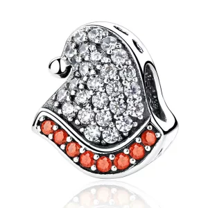(afbeelding voor) Pandora Style Kerstmuts Bedel - SCC071