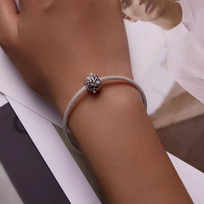 (afbeelding voor) Pandora Style Klassieke bloemen Bedel - SCC2182 - Bekijken 5