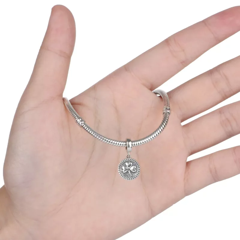 (afbeelding voor) Pandora Style Klaver Hangende Bedel - SCC039 - Bekijken 5