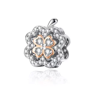 (afbeelding voor) Pandora Style Klavertje vier Bedel - SCC1247