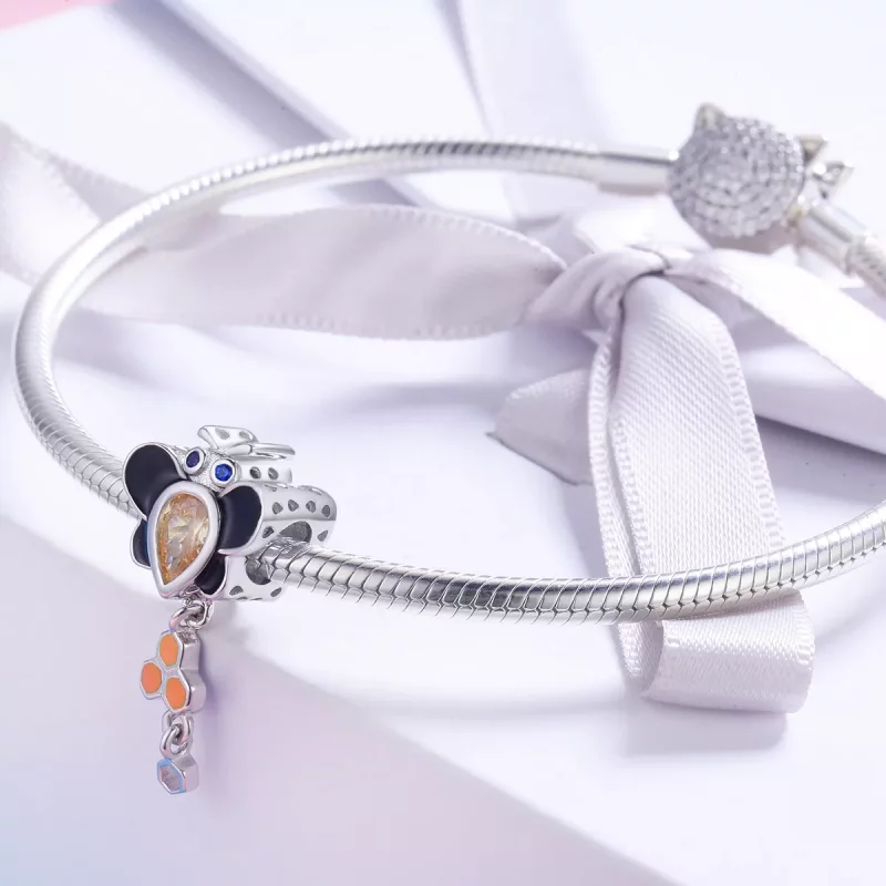 (afbeelding voor) Pandora Style Kleine Bij Bedel - BSC009 - Bekijken 4