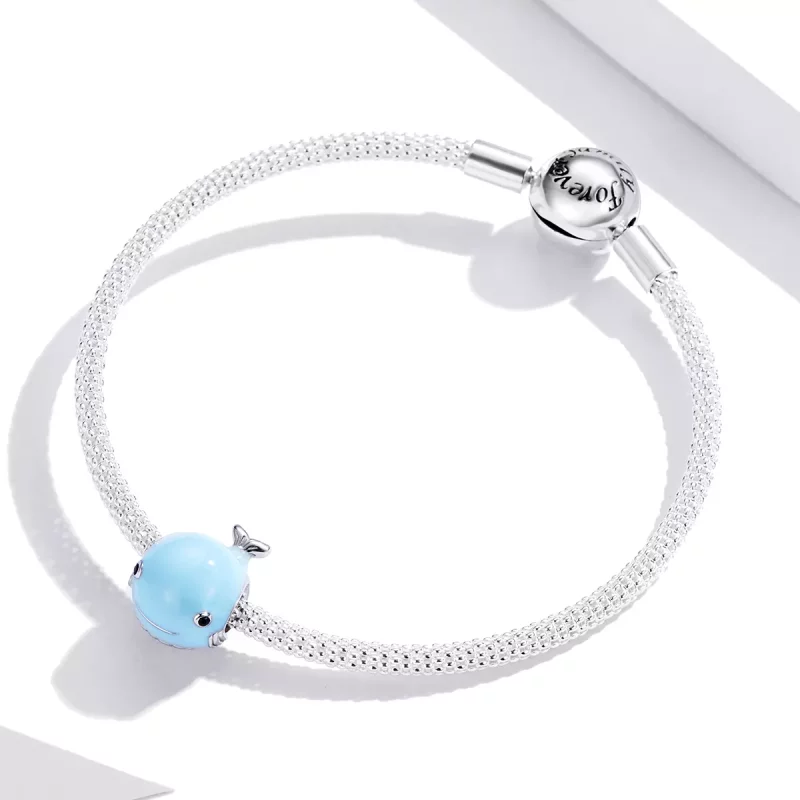 (afbeelding voor) Pandora Style Kleine blauwe vinvis Bedel - BSC250 - Bekijken 2