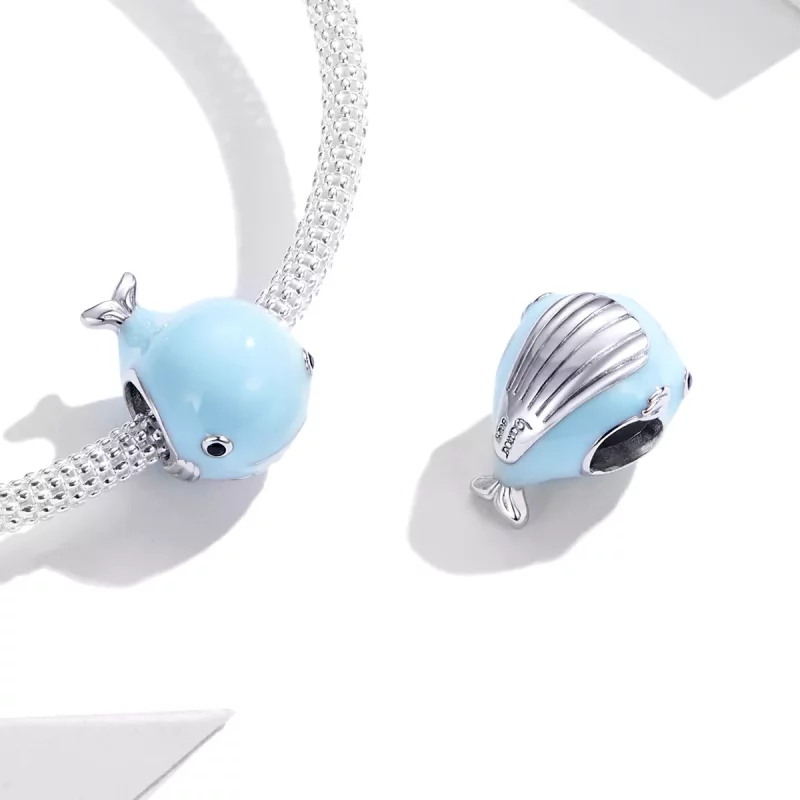 (afbeelding voor) Pandora Style Kleine blauwe vinvis Bedel - BSC250 - Bekijken 4
