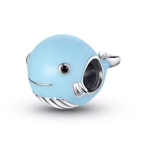 Pandora Style Kleine blauwe vinvis Bedel - BSC250 (afbeelding voor) Pandora Style Kleine blauwe vinvis Bedel - BSC250
