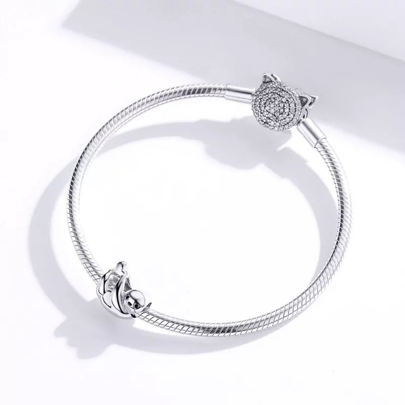(afbeelding voor) Pandora Style Kleine Luiaard Bedel - BSC109 - Bekijken 3