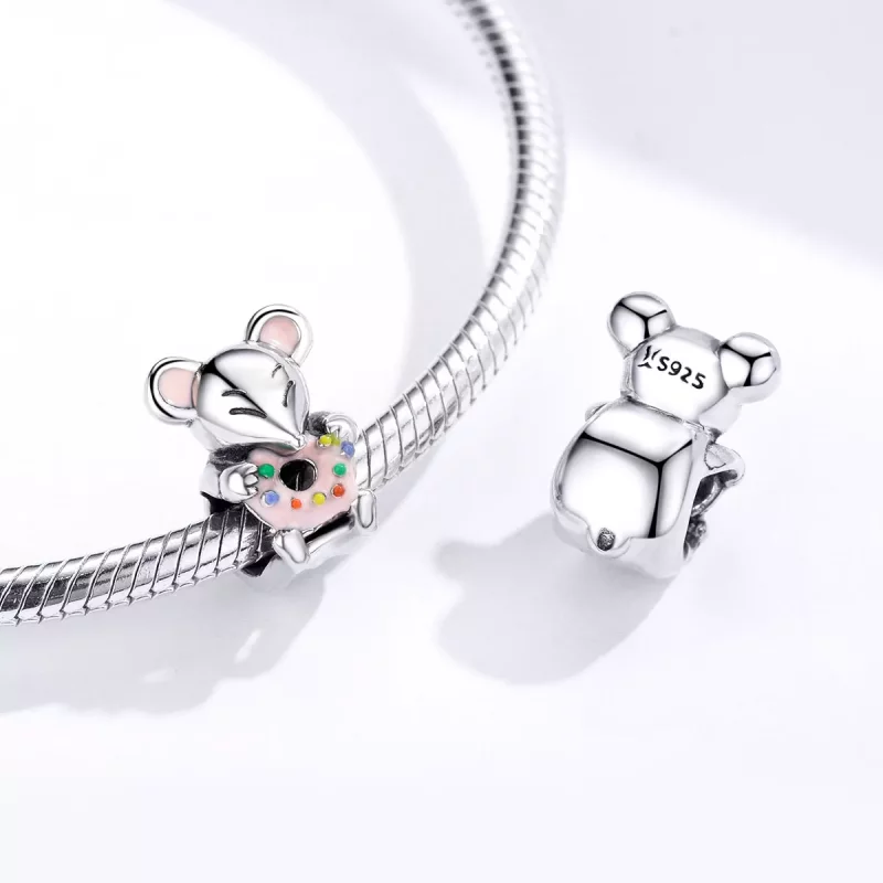 (afbeelding voor) Pandora Style Kleine muis Bedel - SCC1318 - Bekijken 4