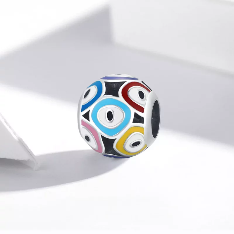 (afbeelding voor) Pandora Style Kleurrijke Devil Eye Bedel - BSC585 - Bekijken 2