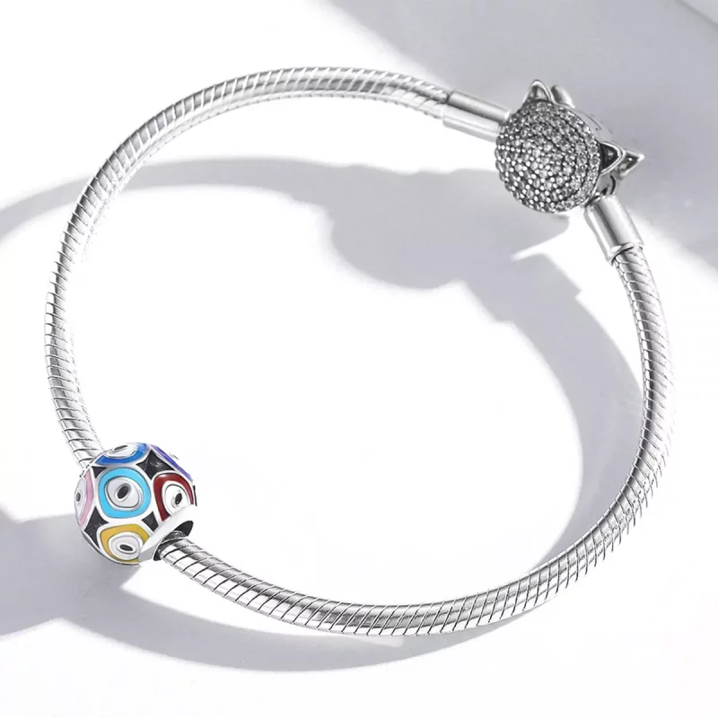 (afbeelding voor) Pandora Style Kleurrijke Devil Eye Bedel - BSC585 - Bekijken 3