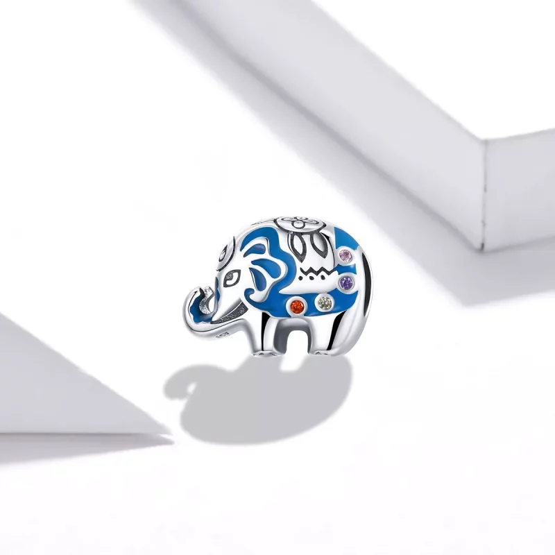 (afbeelding voor) Pandora Style Kleurrijke ontluikende olifant Bedel - SCC1821 - Bekijken 2