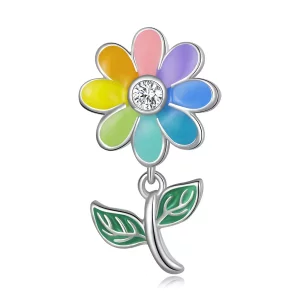 Pandora Style Kleurrijke Zonnebloem Bedel - SCC2088 (afbeelding voor) Pandora Style Kleurrijke Zonnebloem Bedel - SCC2088