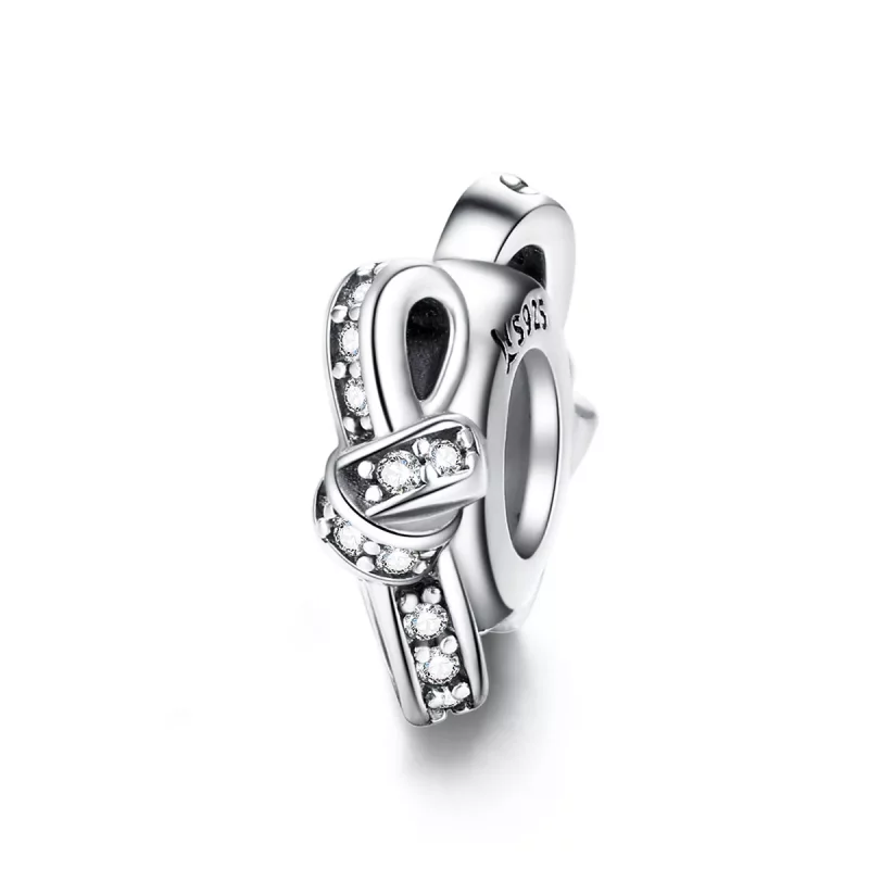 (afbeelding voor) Pandora Style Knoop Spacer Bedel - SCC1234