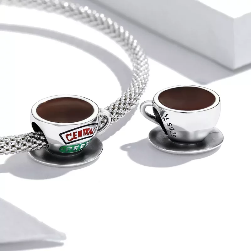 (afbeelding voor) Pandora Style Koffiekopje Bedel - SCC2164 - Bekijken 3