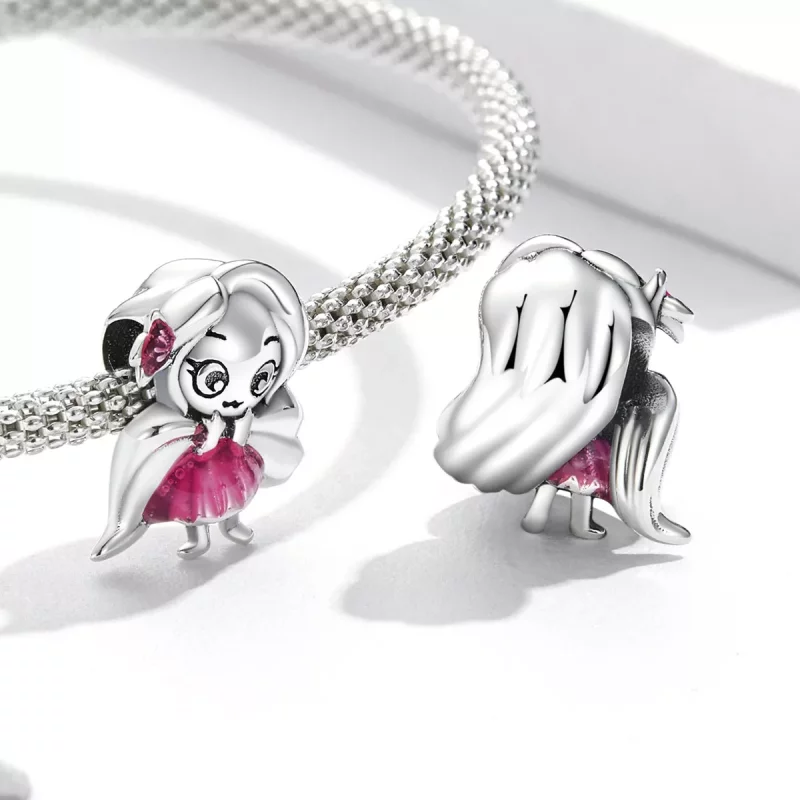 (afbeelding voor) Pandora Style Lang Haar Meisje Bedel - SCC2172 - Bekijken 4