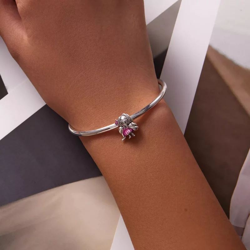 (afbeelding voor) Pandora Style Lang Haar Meisje Bedel - SCC2172 - Bekijken 5