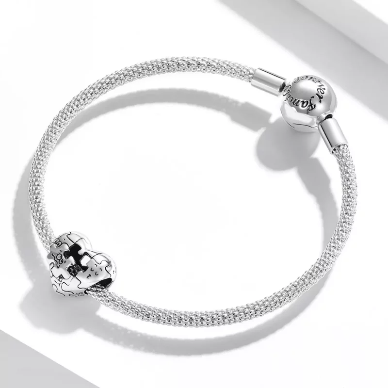 (afbeelding voor) Pandora Style Legpuzzel Bedel - BSC557 - Bekijken 3